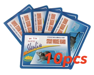 10 Pack Large Mouse Glue Traps with Enhanced Stickiness Rat Snake Sticky Pad Board for House Indoor Outdoor Easy to Set Extra Large (8.3" x 12") 10PCS Large Mouse rat Sticky Mice Rodent Glue Board Bait Trap