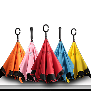 Payung terbalik Kazbrella Payung Terbalik Reverse Umbrella Payung Mobil Besar Gagang Besar 2 Lapis Kain Gagang C Reverse Umbrella