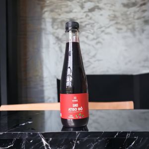 Siro Atiso đỏ hỗ trợ thanh nhiệt đẹp da giàu vitamin Ckhông chất bảo quản chai 500ml.