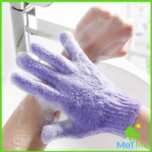 MetMe ถุงมืออาบน้ำ ถุงมือขัดผิวอาบน้ำ, ขจัดเซลล์ผิวเก่า พร้อมส่ง