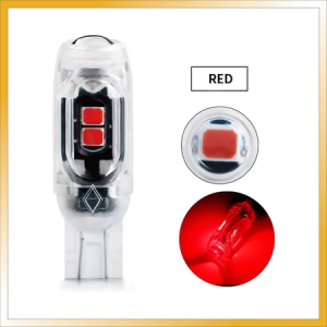 4pcs T10 Flash Led Bulb Turn Signal Light W5W 194 Width Indicator with Lens Car Parking Daytime Runni