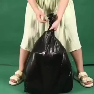 100PCS Black Garbage Bags L/XL Enlarged Thickened Heavy Duty Trash Waste Bin Liner Bags