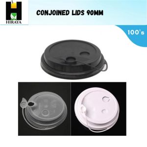 *[WHOLESALE] Conjoined Lids 90 MM (1000 Pcs/Box) Lids/ Milktea lids / Connecting lids /Connecting Lid