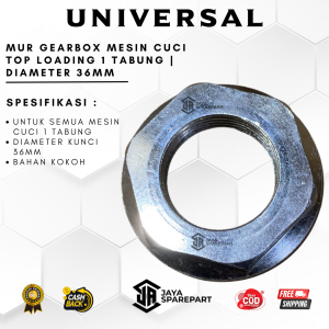 Mur Gearbox Mesin Cuci Top Loading 1 Tabung | Diameter 36mm