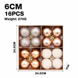 MUMU 16Pcs Nhiều màu sắc Quả bóng Giáng sinh bằng nhung Bóng loáng Lông nhung Đồ trang trí treo tường dịp Giáng sinh. Tròn Đồ trang trí treo Giáng sinh Dùng để trang trí nhà cửa.