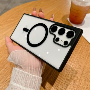 Hard Case Magsafe Bening List Hitam Magnetik Black Clear Hybird Untuk Samsung S24 Samsung S24 Plus Samsung S24 Ultra Samsung S24 Fe Samsung S23 Samsung S23 Plus Samsung S23 Ultra Samsung S23 Fe Samsung S22 Samsung S22 Plus Samsung S22 Ultra