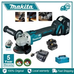 MAKITA Cordless Angle Grinder Cordless Grinder Portable Cutting Polishing Brushless Grinder Batteri Power Tools Machine