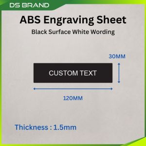 ABS Electrical DB Tag Laser Engraving DS Brand M1