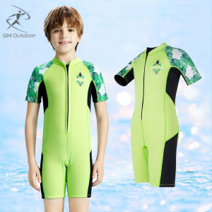 2.5MM  kids wetsuit for boys girls short diving suit rush guard swimsuit