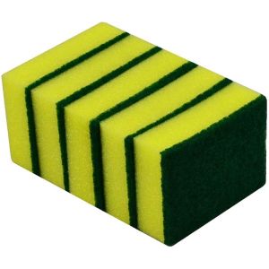 5 Pcs Sponge Multipurpose Cleaning Scrub Kitchen Dish Scrubber Wash Scouring Pad