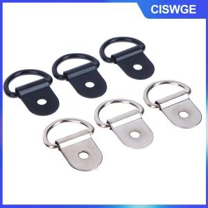 CISWGE 10 cái thép không gỉ D hình dạng kéo móc Tie xuống Neo vòng sắt hàng hóa Tie xuống vòng cho rơ moóc RV thuyền phụ kiện