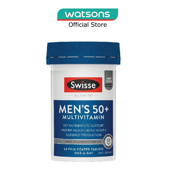 SWISSE Men’S 50+ Ultivite Multivitamin 60S | Lazada Singapore