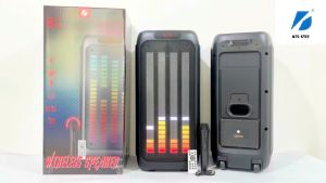 KTS-1755 Bluetooth speaker Karaoke subwoofer RGB Colorful lighting effects with wireless mic