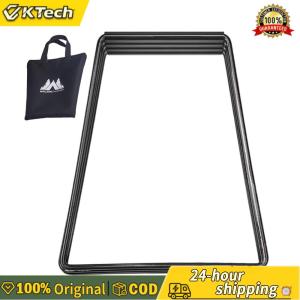 【Vktech】Aluminum Alloy Box Stand Carbon Steel Organizer Box Folding Stand Iron Storage Box Bracket for Travel Cooking