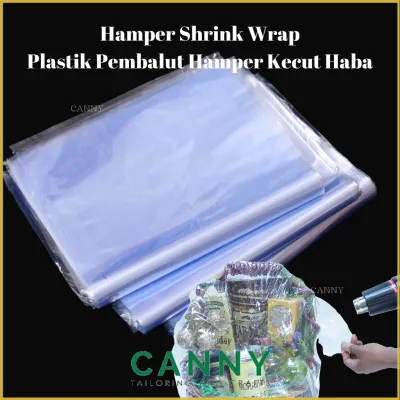 Pembalut Hamper Guna Hair Dryer Hot Gun/ Hamper Shrink Wrap PVC / Hamper Wrapper / (10 Pcs)