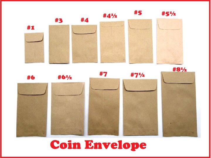 Kraft paper coin envelope 50 s lazada ph