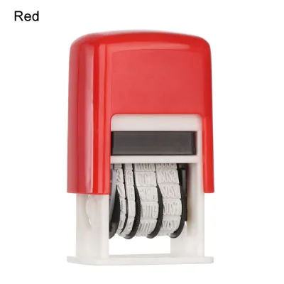 NOER Stationery Scrapbook DIY Multicolor Ink Date Stamp English Seals Plastic