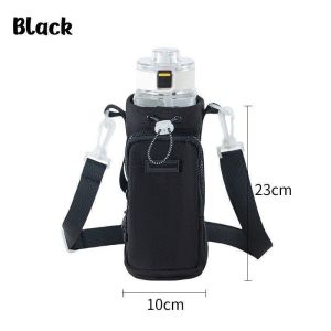 800-1500ML Water Bottle Carrier Bag With Strap Outdoor Portable Crossbody Waterproof Protector Bag