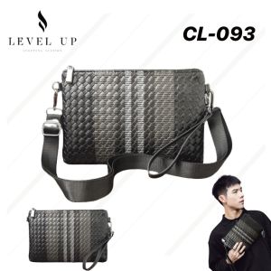 CL093 - Hand Bag Clutch Pria Wanita Pesta Dompet Branded Premium Import Handbag MOTIF Murah Tas Tangan Cowok Distro Kondangan Kulit