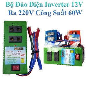 Bộ Đảo Điện Inverter 12V Ra 220V Công Suất 60W