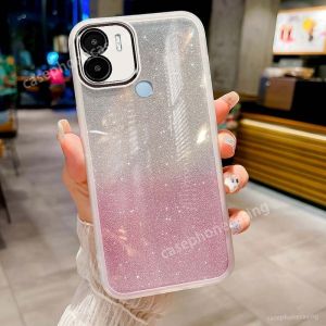 Ốp cho Xiaomi Redmi A2 A1 A2 + A 1+ 4G 2023 vỏ điện thoại long lanh vòng bảo vệ ống kính máy ảnh của điện thoại rõ ràng nhựa TPU mềm Silicone linh hoạt Bling vỏ lưng chống sốc cho Redmi A 2 A 1 1+ 2 + 4G