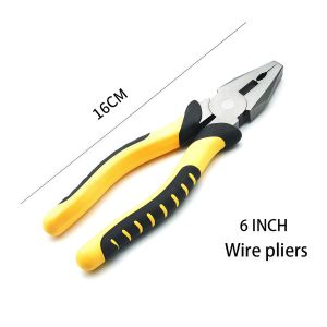 Heavy Duty Pliers 3PCS Heavy Duty Pliers Tool Set Long Nose Pliers Set Heavy Duty Pliers Tool Vise Wire Cutters Sharp Nose Pliers 6 Inch Diagonal Jaw Pliers