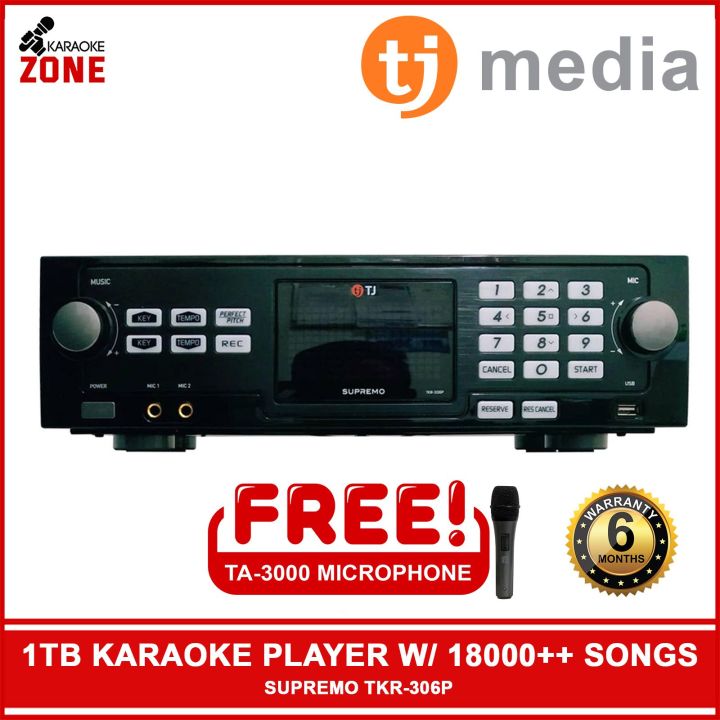 TJ Media TKR 306P Supremo / 1TB Hard Disk Karaoke with 18000 English