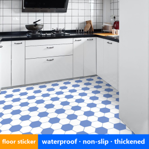 Floor Sticker Thickened Non-slip And Wear-resistant Self Adhesive Wallpaper Waterproof Tile Wall Stickers