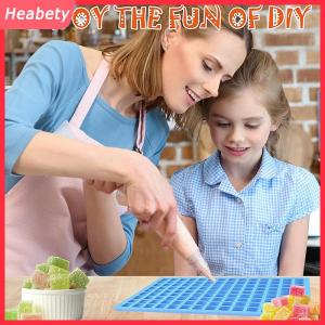 Heabety 126 khoang vuông kẹo Khuôn Silicone khuôn cho Kẹo cứng sô cô la ganache