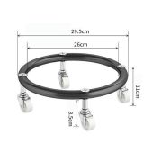 Gasul Stand Moveable Rolling Tray Gas Tank Holder Metal Plant Basin Extra Thick Universal Wheel Brak