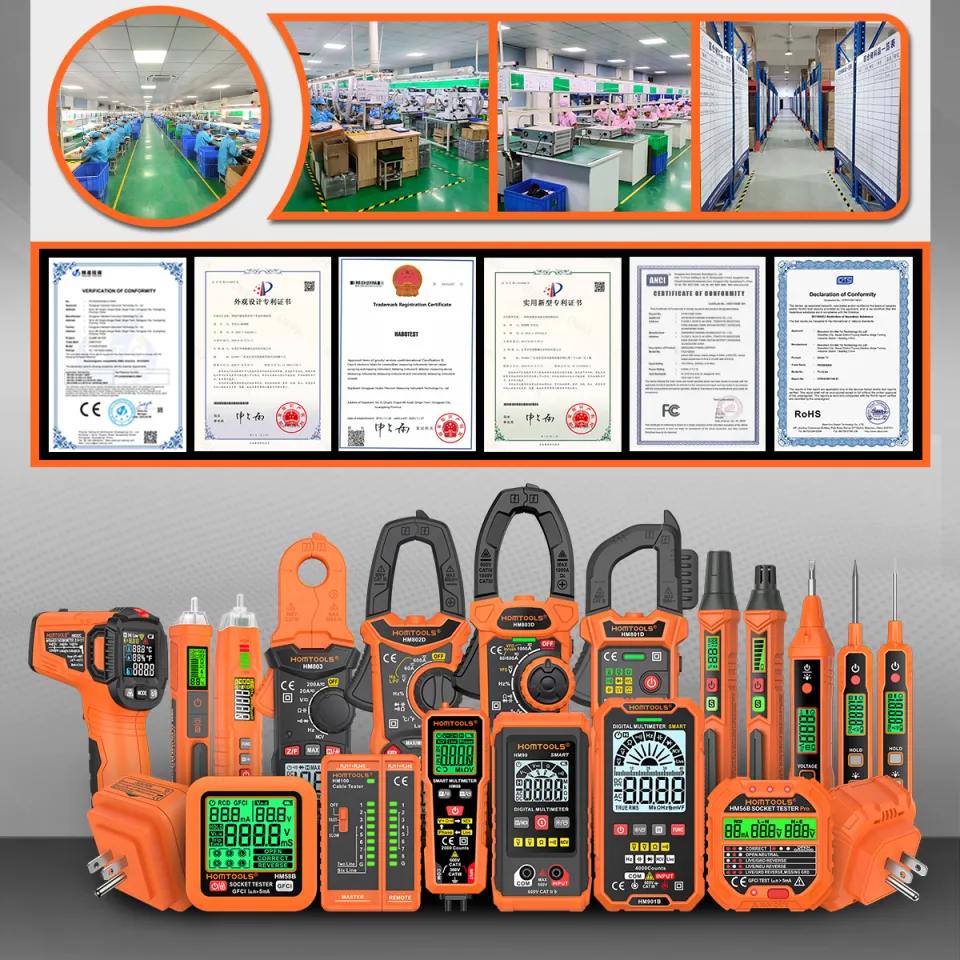 HT123 Digital Multimeter - Automatic Digital Multimeter - Smart Measurement - Electrical Tester Voltmeter Multimeter - Auto-Ranging Voltmeter Non-Contact Voltage Tester - Foto 13