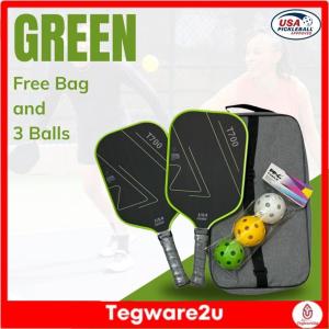 Set Pickleball Paddles T700 Carbon Fibre 16mm  USAPA Approved Racket Lightweight
