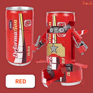 [SG Seller]Assemble childrens toys Soda Warrior Cans Variant Beverage Cans Interactive Creative Children Cola Warrior Robot