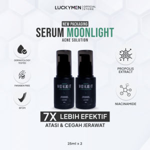[UPGRADE FORMULA] LUCKYMEN Serum Moonlight Acne Solution - Mencerahkan dan Mengobati Jerawat