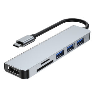 Cross-border Hot Selling usb hub typec Expansion   Suitable for laptop converter six-in-one docking station