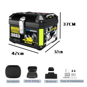 【local ship】Motor Top  Motorcycle  45L  Motorcycle With Base Plate Top  For Motorcycle