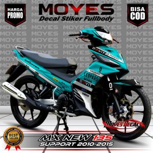 BISA COD Decal Stiker Mx New 135 Full Body Motif Leopard Warna Merah