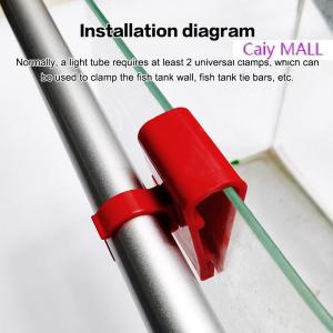 Caiy MALL ตัวยึดหลอดไฟ LED สำหรับตู้ปลาอุปกรณ์เสริมสำหรับตู้ปลาแบบหนีบยึดแบบยึดติดกับท่อน้ำอุปกรณ์เสริมสำหรับตู้ปลาในน้ำ