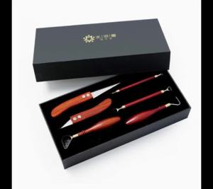 btnx DIY Ceramics Handicraft Repair Billet Modeling and Engraving Tools 6pcs Pottery Double-Head Repair Set Clay Cutting Tools T2Y7B
