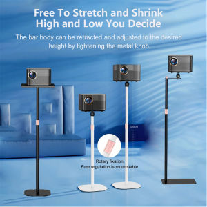 Floor Projector Support Stand Metal Holder Multi-angle Adjustable 360 Rotating Projector Bracket for Film Video