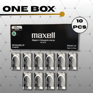Bateri Maxell Super Power Ace 9V/Maxell Japan Long Lasting Super Power Ace 9V Battery [1Box-10Pcs]