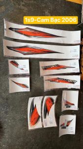 Tem exciter 2010 Cam bạc rc chính hãng yamaha đầy đủ các đời chính hãng  và tem 3 lớp cho ae cần