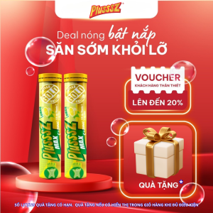 [COMBO 2 TUÝP x 20 VIÊN] Viên sủi PLUSSSZ MAX VITAMIN C & ZINC TĂNG ĐỀ KHÁNG