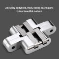 2PCS  ENGSEL STAINLESS   Engsel Pintu Engsel meja lipat  CHROME Cross Hinge Pintu Lemari Meja Lipat Tanam. 