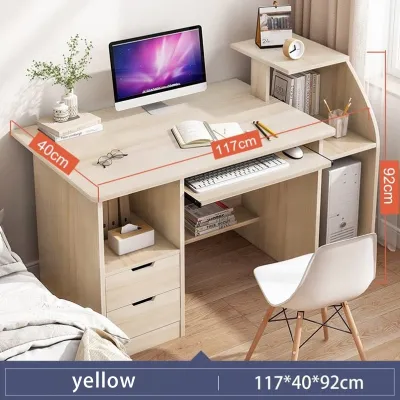 Computer Table With Drawer Simple Modern Small Desk With KeyBoard Study Table For Kids