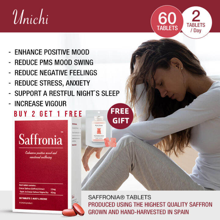 Unichi Saffronia Tablets Saffron Essence For Healthy Sleep Cycle ...