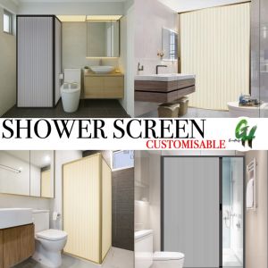 ⭐SG GREATHELP⭐CUSTOM SIZE Shower Partition BTO HDB Shower Screen Divider Toilet Room Separator Dry-Wet L Shape