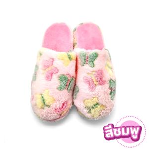 รองเท้า รองเท้าใส่เดินในบ้าน รองเท้าใส่ในบ้านลายหัวใจ ลายดาว รองเท้านุ่ม  FREE SIZE