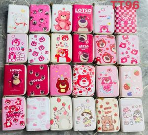 Ví Nữ Gấu Dâu Lotso Hồng Dịu Dàng Đáng Iu - TX110-Riki Leather