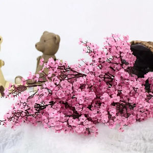 Gypsophila Artificial Flowers Branch High Quality Cherry Fake Plants Bouquet Living Room Vase for Home Wedding Autumn